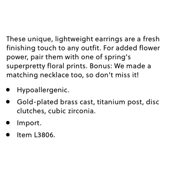 J. Crew Crystal Floral Stud Earrings - Picture 7 of 7